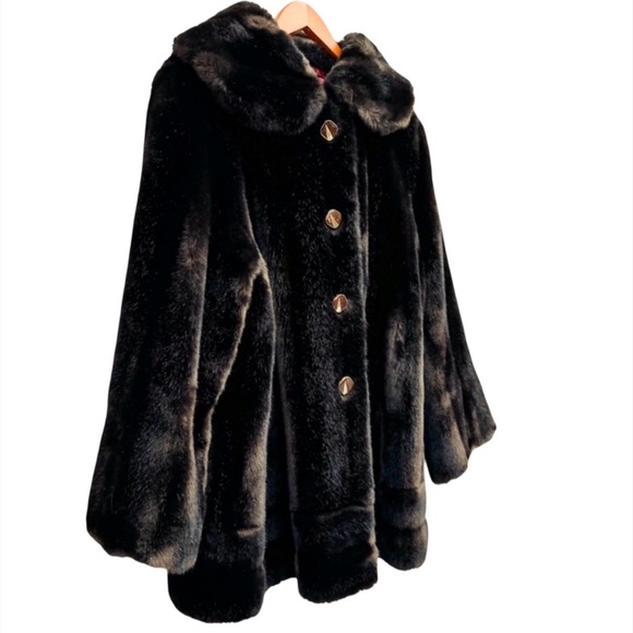 Tissavel of France Faux Fur Coat Size Large - Picture 3 of 16